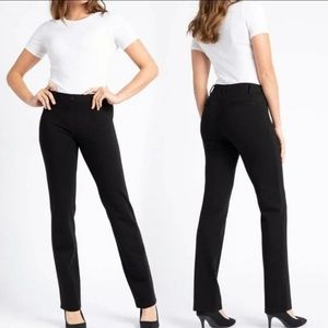 Betabrand Straight Leg Black Classic Dress Pant Yoga Pants W0076-BK New - NWT